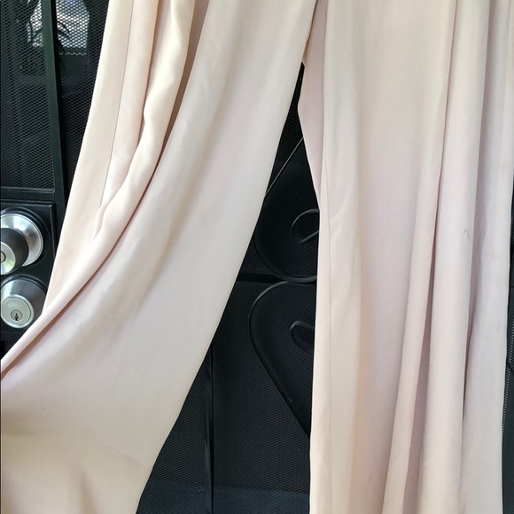 Pale Pink Wide Leg Pants - Picture 2 of 7